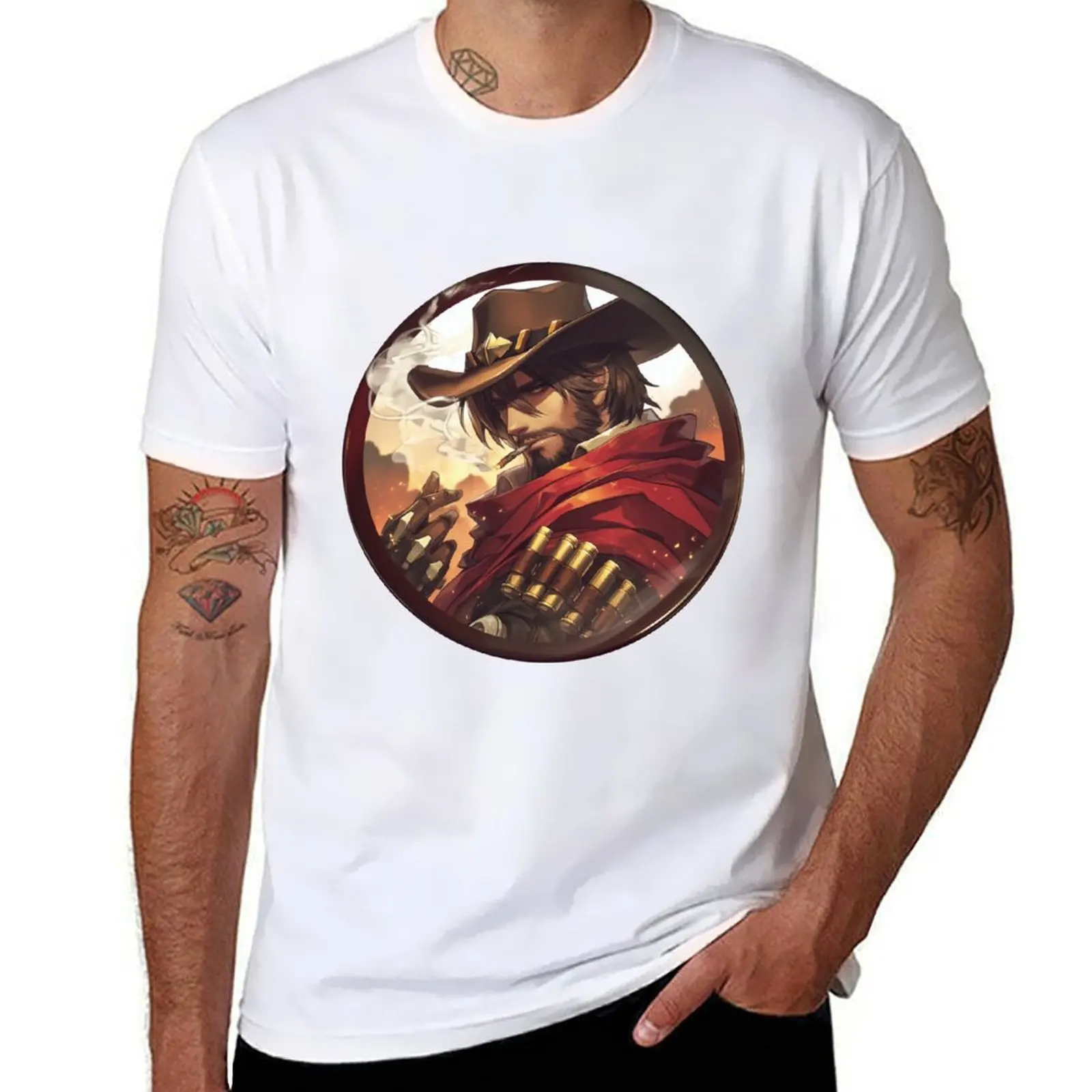 Футболка High Noon Token, мужская футболка с рисунком, мужские хлопковые футболки