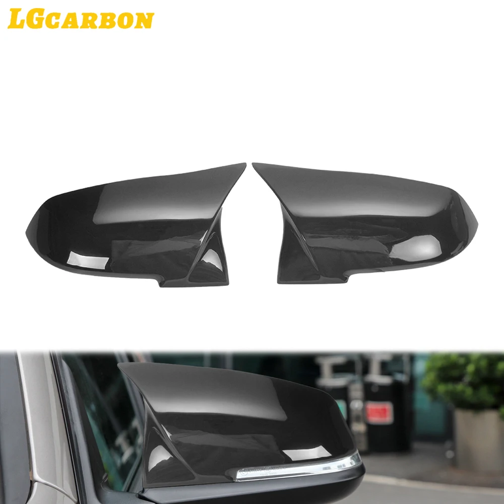 

LGcarbon ABS M look Gloss Black Rearview Mirror Cover for BMW F20 F22 F30 F35 F32 F34 E84 2012-2018 Side Mirror Cover