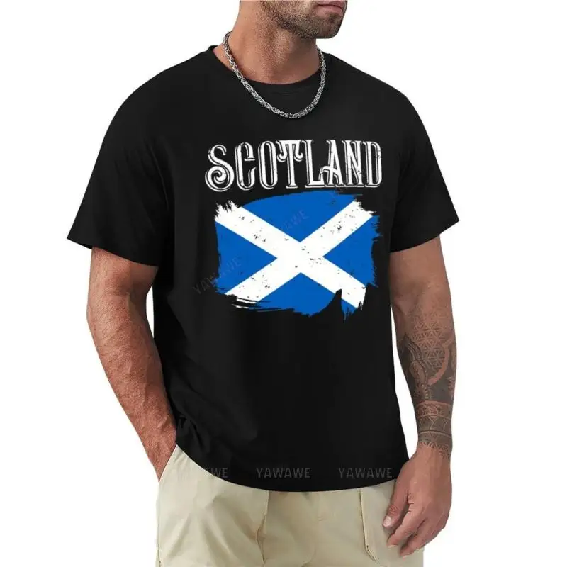 Scotland T-Shirt cute tops summer t-shirt Short sleeve t shirt for men black cotton mens t-shirt