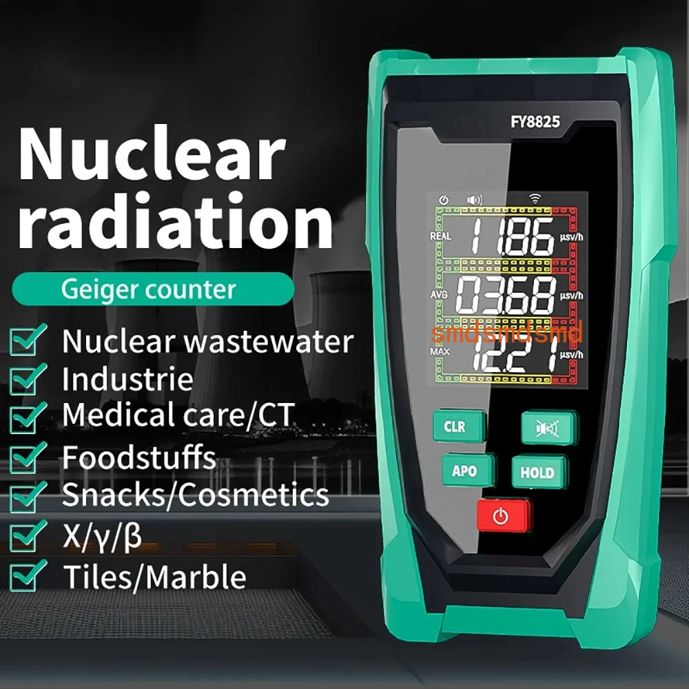 

FY8825 Geiger Counter Nuclear Radiation Detector X-ray Beta Gamma Detector Geiger Counter Dosimeter Lithium Battery