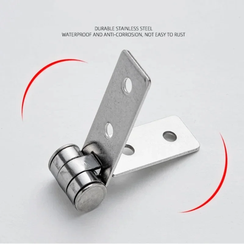 2pcs 304 Stainless Steel Hinges for Cabinet Door And Window Doors Adjustable Hardware in Satin Nickel Finish