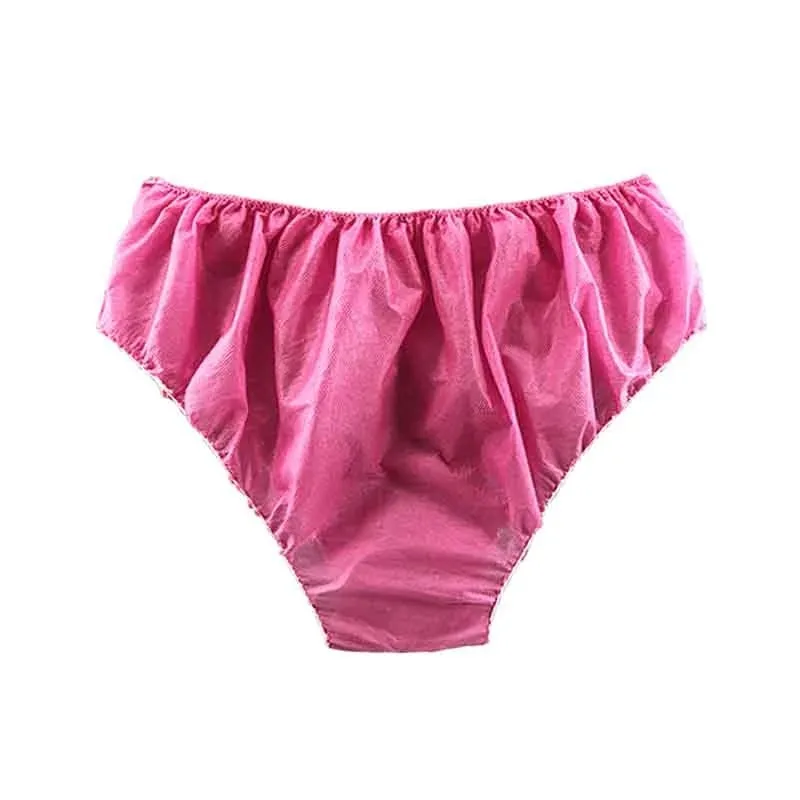 Non Woven Fabric Breathable Disposable Panties for Women Men Business Trips Spa Wash-Free Briefs Menstruation Underwear