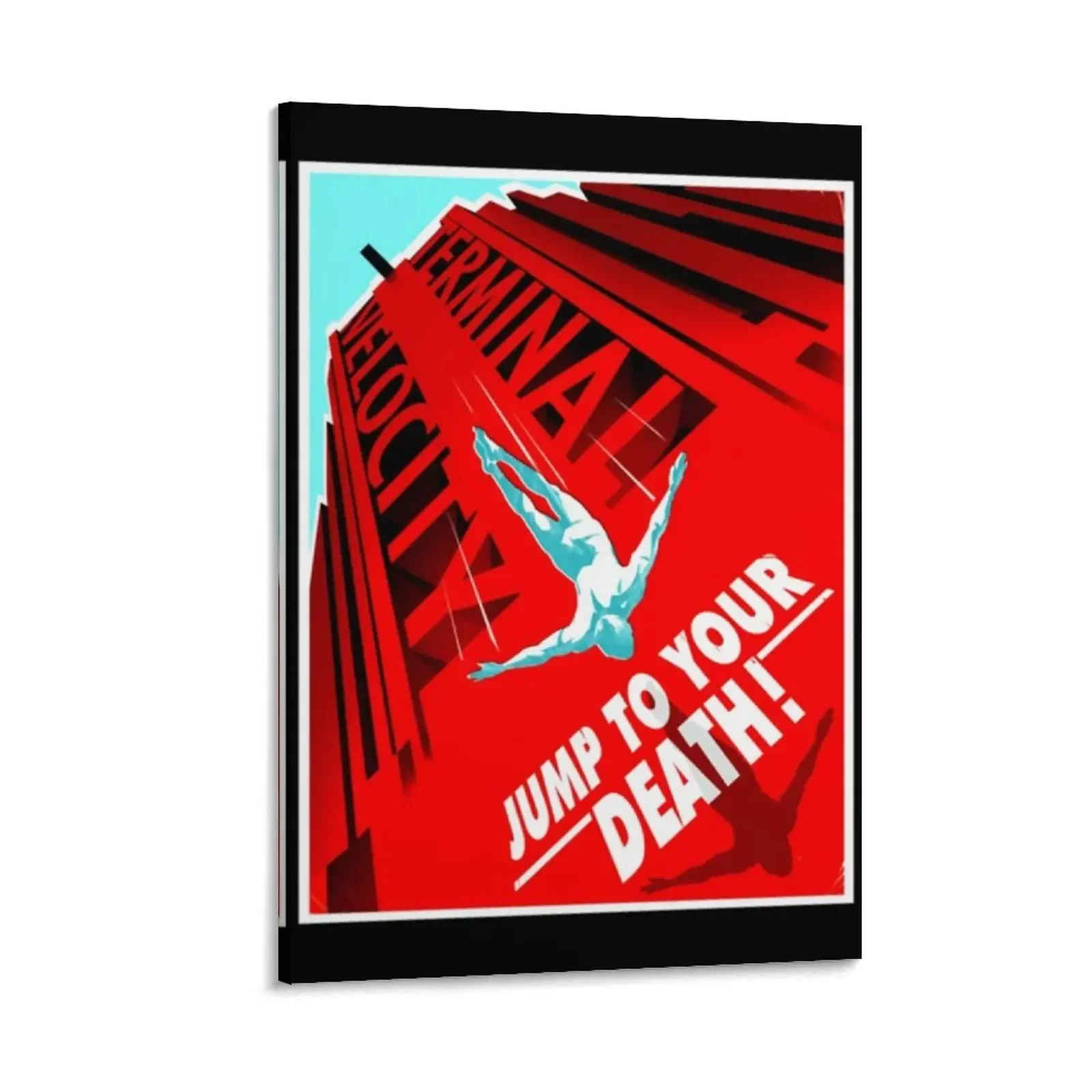 

Jump to your death Canvas Painting Paintings on the wall Wall decoration frame room decorations for girls anime room decor