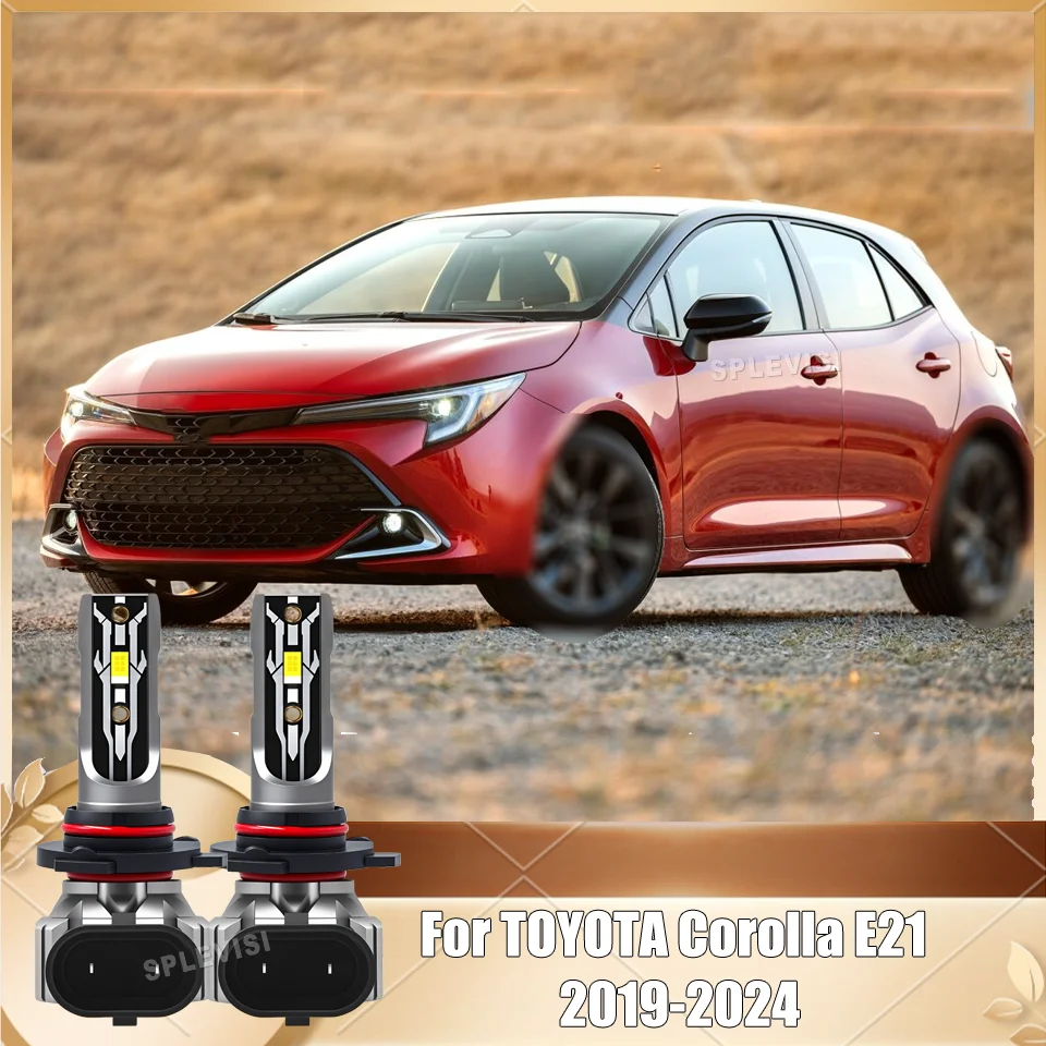 

2PC Aluminum 12V 7500LM CSP Chip 9012 HIR2 6000K Car Light High Low Beam For TOYOTA Corolla E21 2019 2020 2021 2022 2023 2024