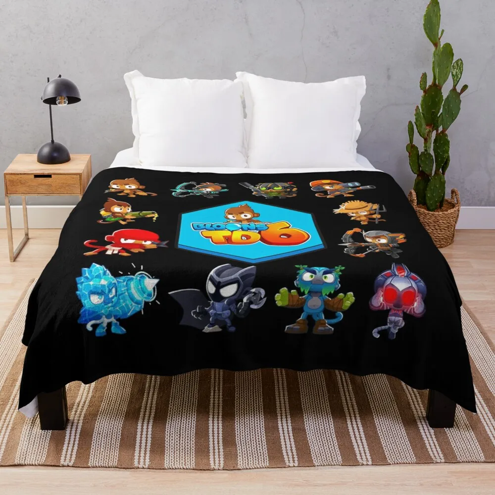 Bloons Td 6 Throw Blanket Beautiful Blankets Sofa Throw Blanket Bed linens Soft Bed Blankets funny gift