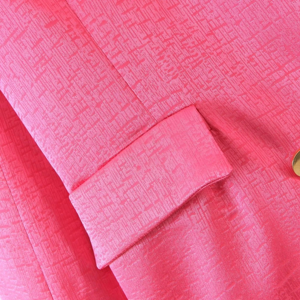 

Весенний женский пиджак Sade в европейском и американском стиле с декоративными деталями золотого пуговица для оптовой продажи