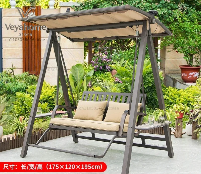 Swing Outdoor Courtyard Aluminum Alloy Leisure Garden Balcony Outdoor Hanging Basket Balcony Home Rocking Chair