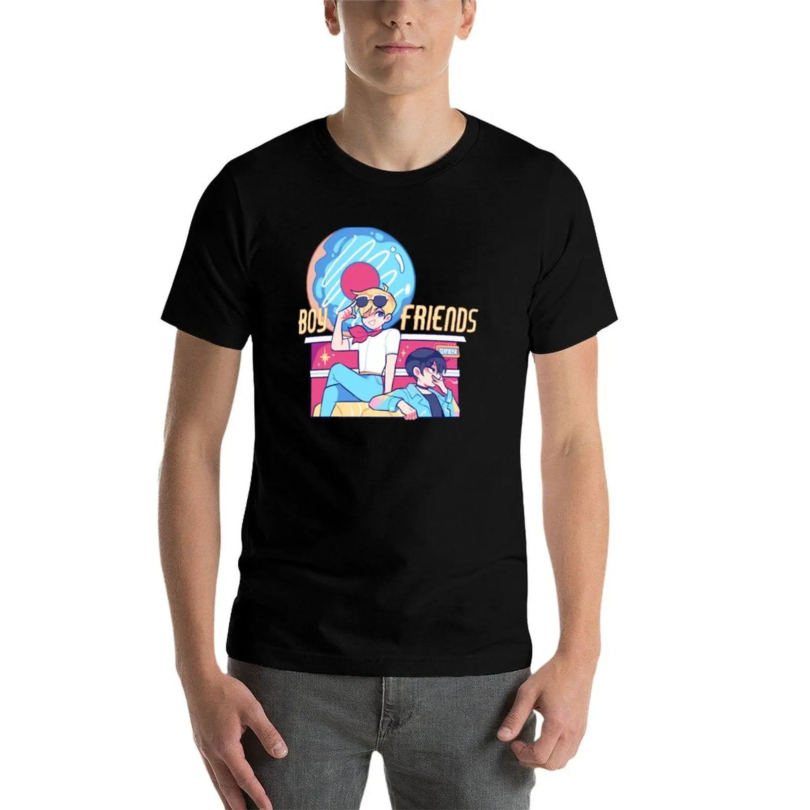 

Boyfriends webtoon T-Shirt t shirts for man slim fit t shirt man cotton T-Shirt