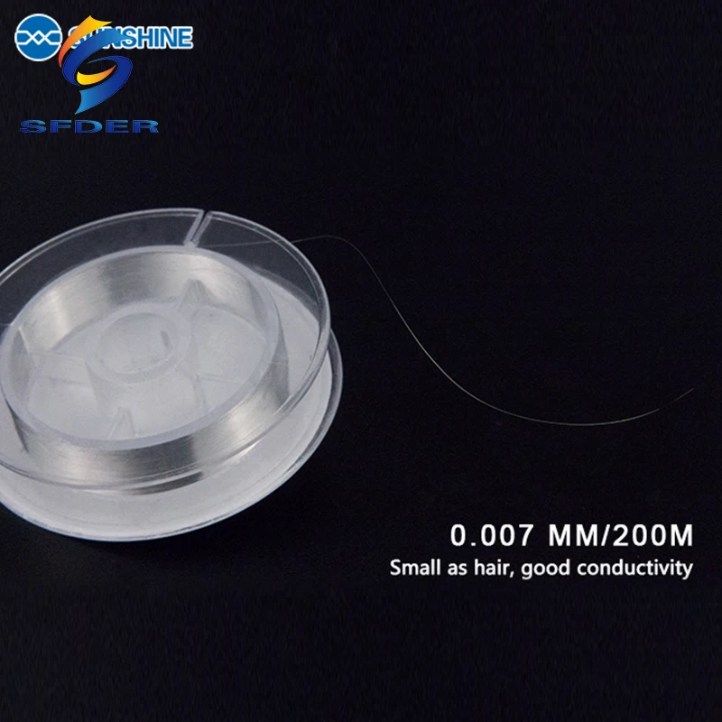 SS007E linea di mosca filo d'argento Ultra fine 0.007mm Superfine argento salto filo di precisione circuito flessibile strumento di riparazione del telefono dedicato