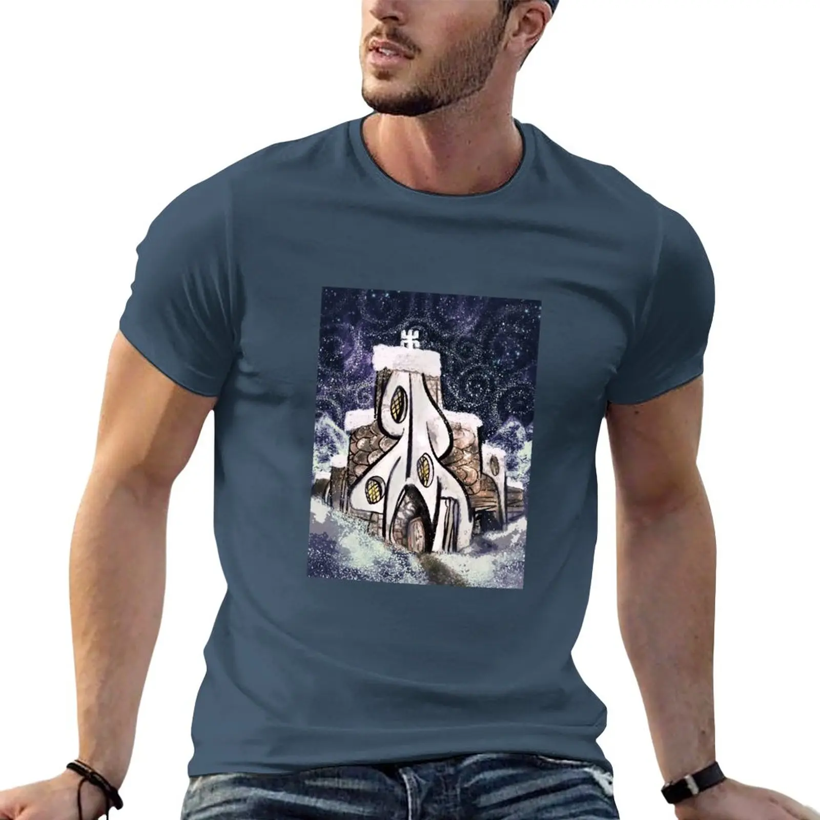 The Winter Monastery T-Shirt graphic t shirt custom t shirt Men's clothing