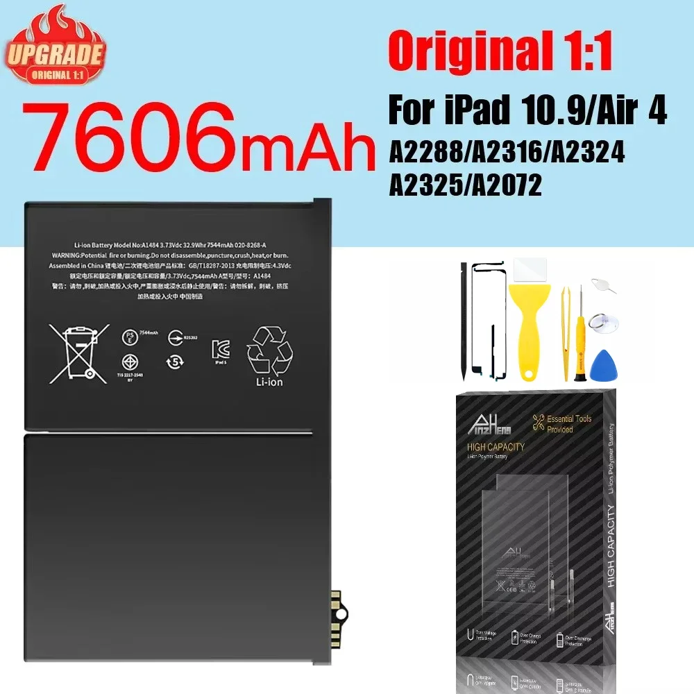 PINZHENG Tablet Battery For iPad 5 6 Air A1484 For iPad Air2 A1474 A1475 A1893 10.2 Mini 2 3 4 5 Pro 9.7 10.5 11 12.9 Battery image 3
