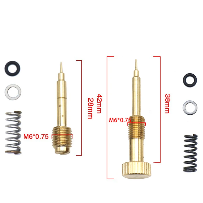 Metal Motorcycle Carburetor Air Adjusting Screw Idle Mixture Fuel Ratio Screw For Harley CV40 Keihin CVK34 CVK36 CVK40