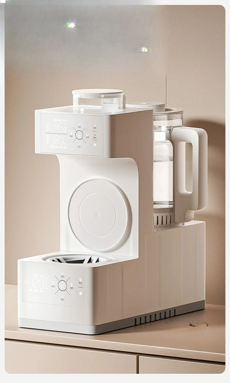 ZML all-glass thermostatic pot for babies, two-three-in-one water dispenser for adjusting and warming warm milk
