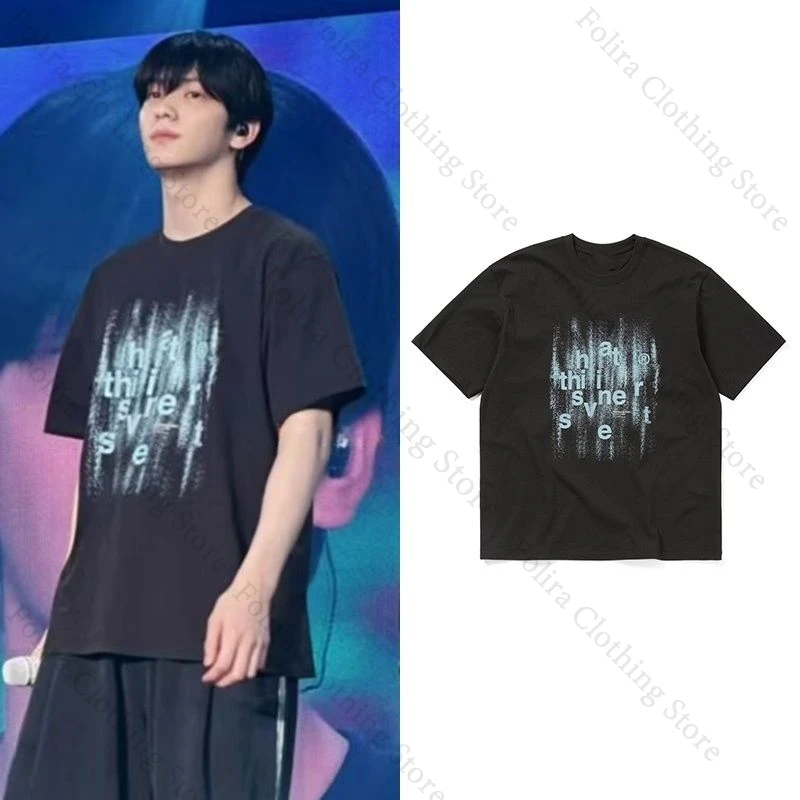 

Choi Soobin Same T-shirt Letter Print Short Sleeve Tee Summer Tops Cotton Clothes T-shirts for Men Casual Women Men Clothes