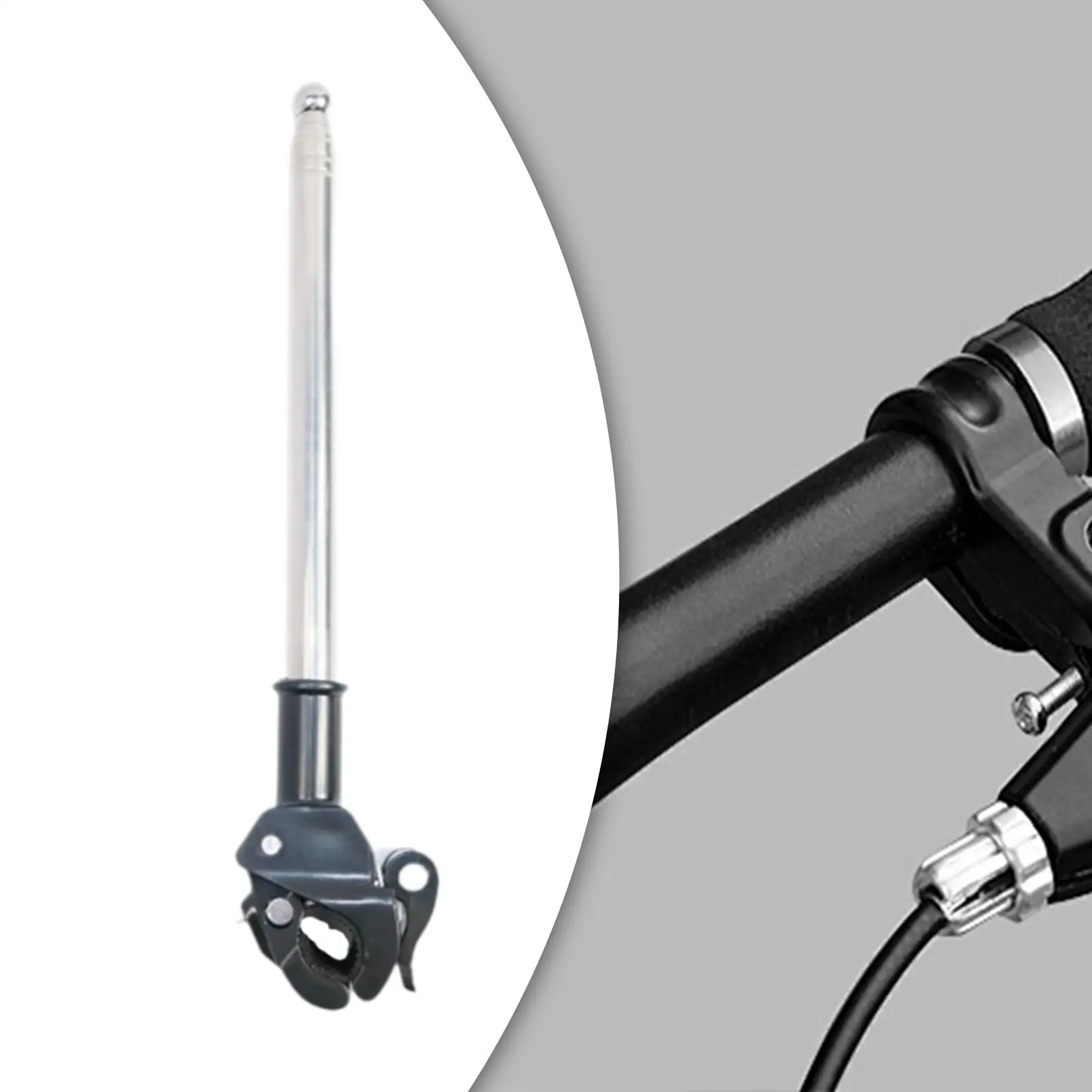 

Телескопический флагшток Велосипедный флагшток Прочный универсальный 130 см из нержавеющей стали