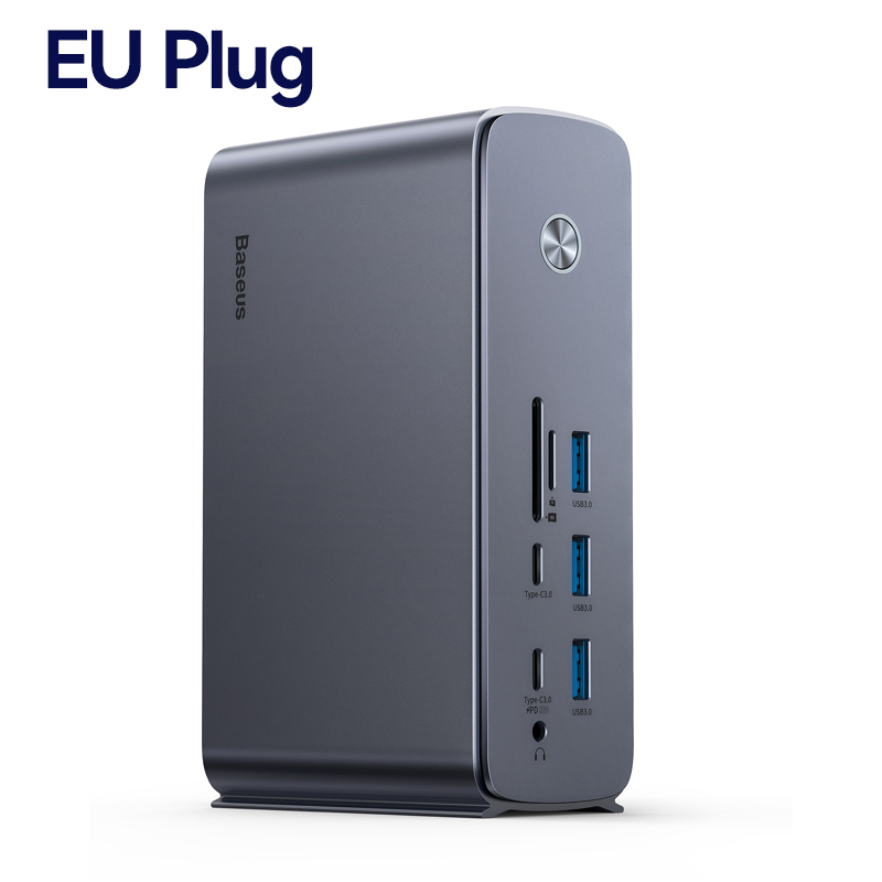 【Clearance Promotion】Baseus 17-in-1 HUB to HDMI Type-C USB 3.0 PD 100W 6-Port Expansion Adapter Docking Station Type C HUB