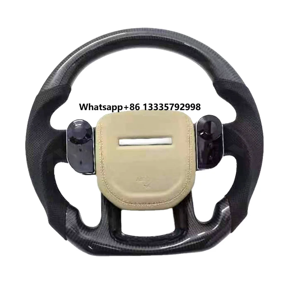 

Car LED Steering Wheel for Land Rover vogue Sport Carbon Fiber Steering Wheel Custom Heated Function