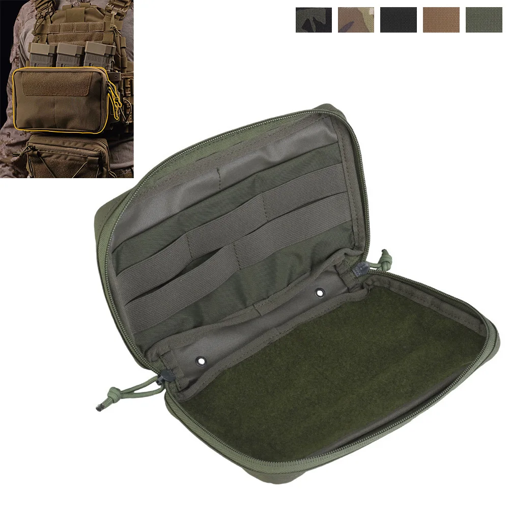 Imagem -03 - Bolsa Tática Média Horizontal gp Bolsa de Uso Geral Porta-pratos Colete de Armazenamento Frontal Bolso Ifak Ferramenta Arc Molle