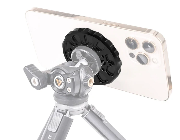 Universeller magnetischer Stativadapter mit 1/4 Schraubenlochhalterung, Handy-Ringhalter für MagSafe für iPhone 15, Handyhalterung – Detail 18
