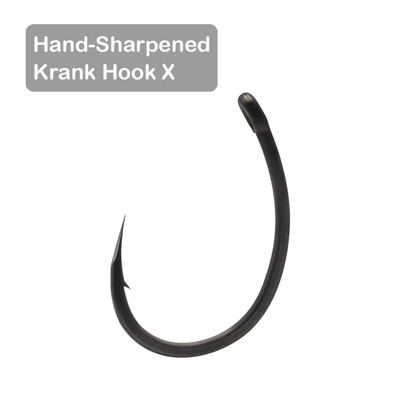 10x Carp Fishing Hook Hand-Sharpened Krank Hook X High Carbon Steel Fishhooks  Super Sharp Hook Point For Carp Fishing Tackle