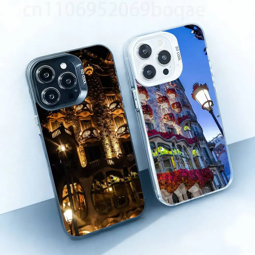

Casa Batllo Barcelona Spain Hard Phone Case for IPhone 17 16 15 14 13 12 11 X XS Pro Max Plusshockproof Full Cover
