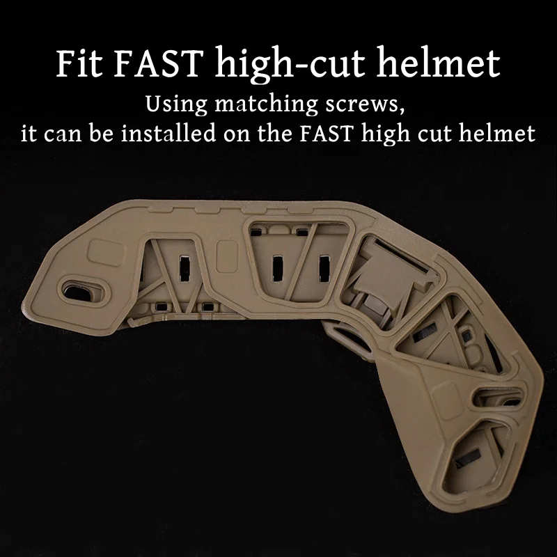 قضبان خوذة سريعة عالية القطع ، مجموعة ترقية لقضبان التخييم ، احتياطي ، قناع خارجي ، ثقب المشبك