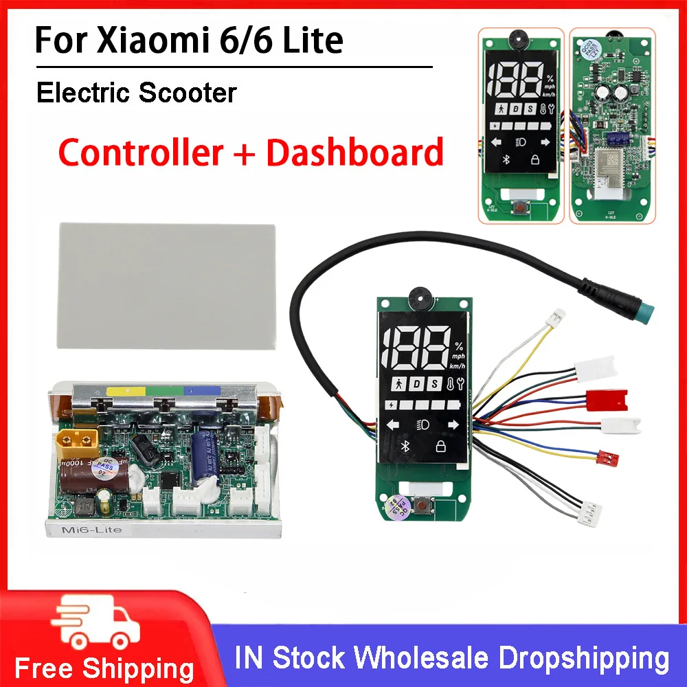 Electric Scooter Original Bluetooth Dashboard Controller for Xiaomi 6/6Lite Scooter Circuit Board Display Replacement Accessorie
