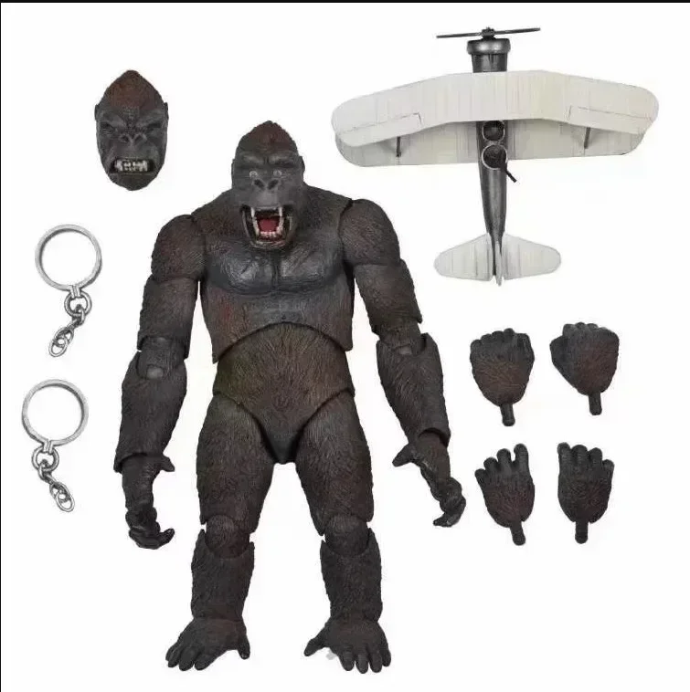 NECA Movie King Kong Vs. Godzilla Skull Island Airplane Action Figure Model Collection Toys