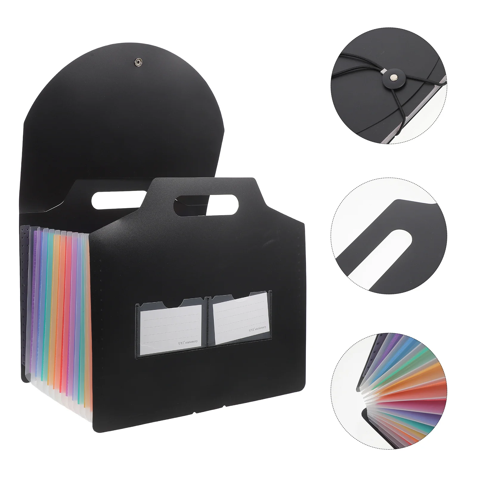 Handheld File Folder Multi-Layer Portable Document Storage Organizer Bag Office Files Tax Contract Folder School Folders
