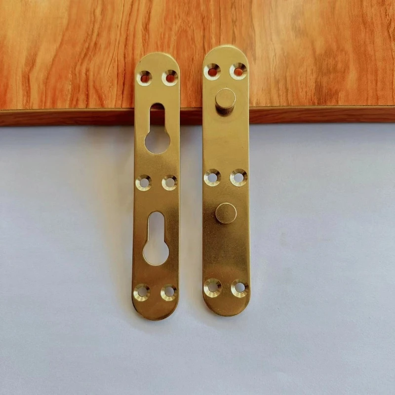 Thick Brass Screw Bed Hanging Hinges Invisible Connectors Secure Fixing Angle Code Hook Buckle Hardware Furniture Accessories