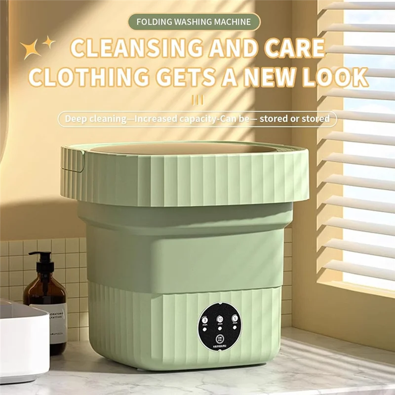 أجهزة المتسوق 6L غسالة صغيرة سلة سحب المحمولة طوي غسالة Forapartment النوم Trave للتنظيف العميق