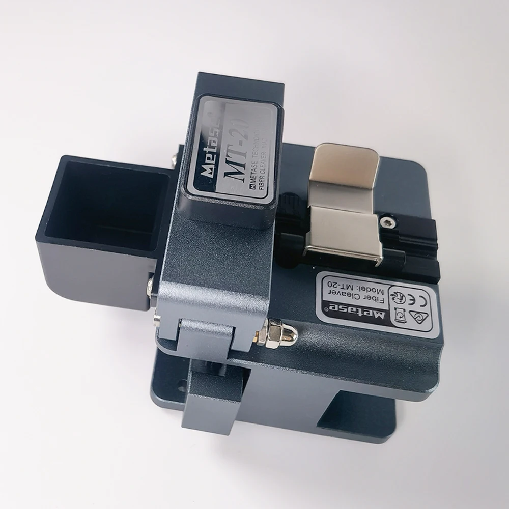 Fiber Optic Cable Cutter Knife MT-20 Fiber Cleaver High Precision Fiber Cutting Machine FTTH Fiber Cutting Tool Metal Machine