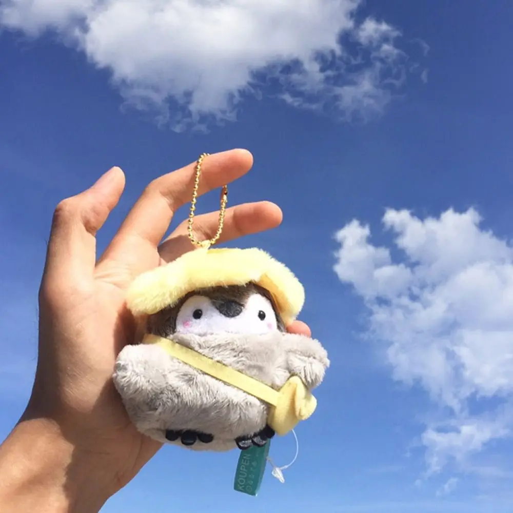 Cartoon Tourist Hat Penguin Keychain Cute Penguin Plush Key Ring For Girls Gifts Creative School Bag Keychain image 5