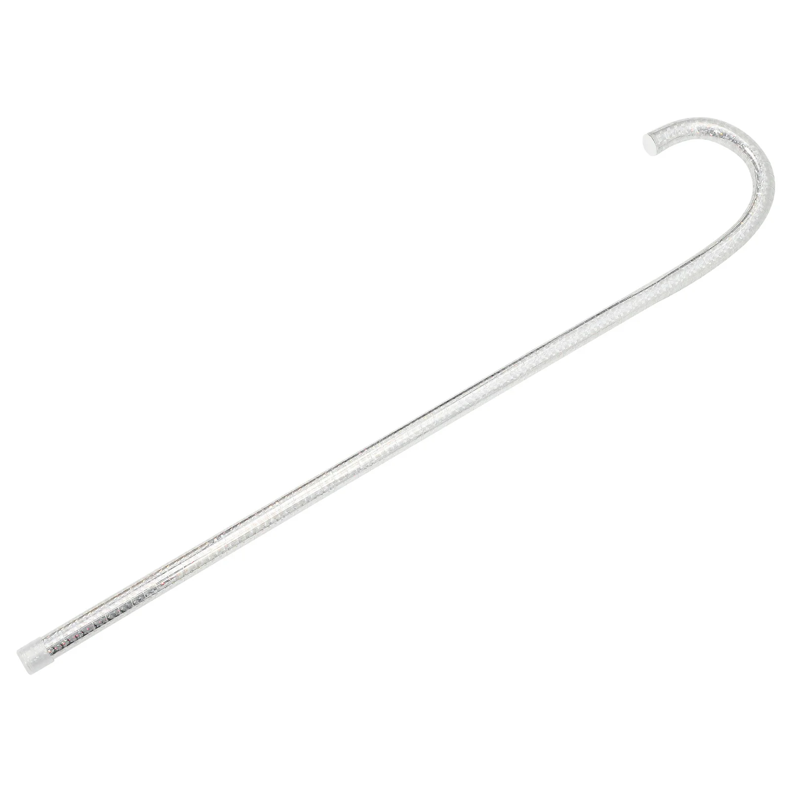 

Silver 60cm Jazz Dance Cane Halloween Cosplay Prop Stage Performance Party Supplies Wear Resistant Long Lasting
