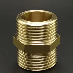 Brass Pipe Hex Nipple Fitting Quick Adapter 1/8