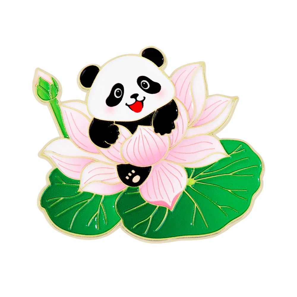 Серия-брошей-с-мультяшными-пандами-милые-металлические-значки-в-виде-цветов-и-животных-для-украшения-рюкзаков-туристический-сувенир-из-Чэнду