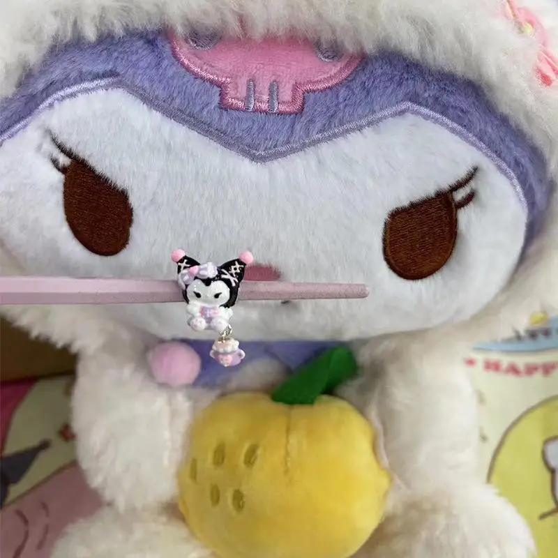 

Kuromi Sanrio плюшевые кавайные Мультяшные милые DIY ювелирные изделия браслет нитки бусины Бисероплетение аниме плюшевые игрушки для девочек подарок на день рождения