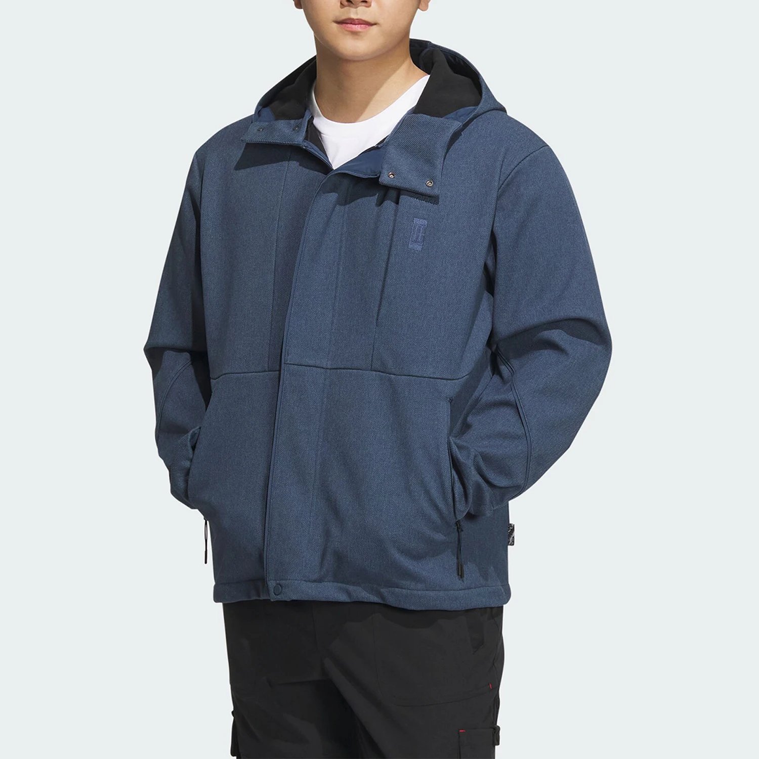 سترة أديداس الرسمية الأصلية الجديدة للرجال ذات القلنسوة المنسوجة IP4933 #4