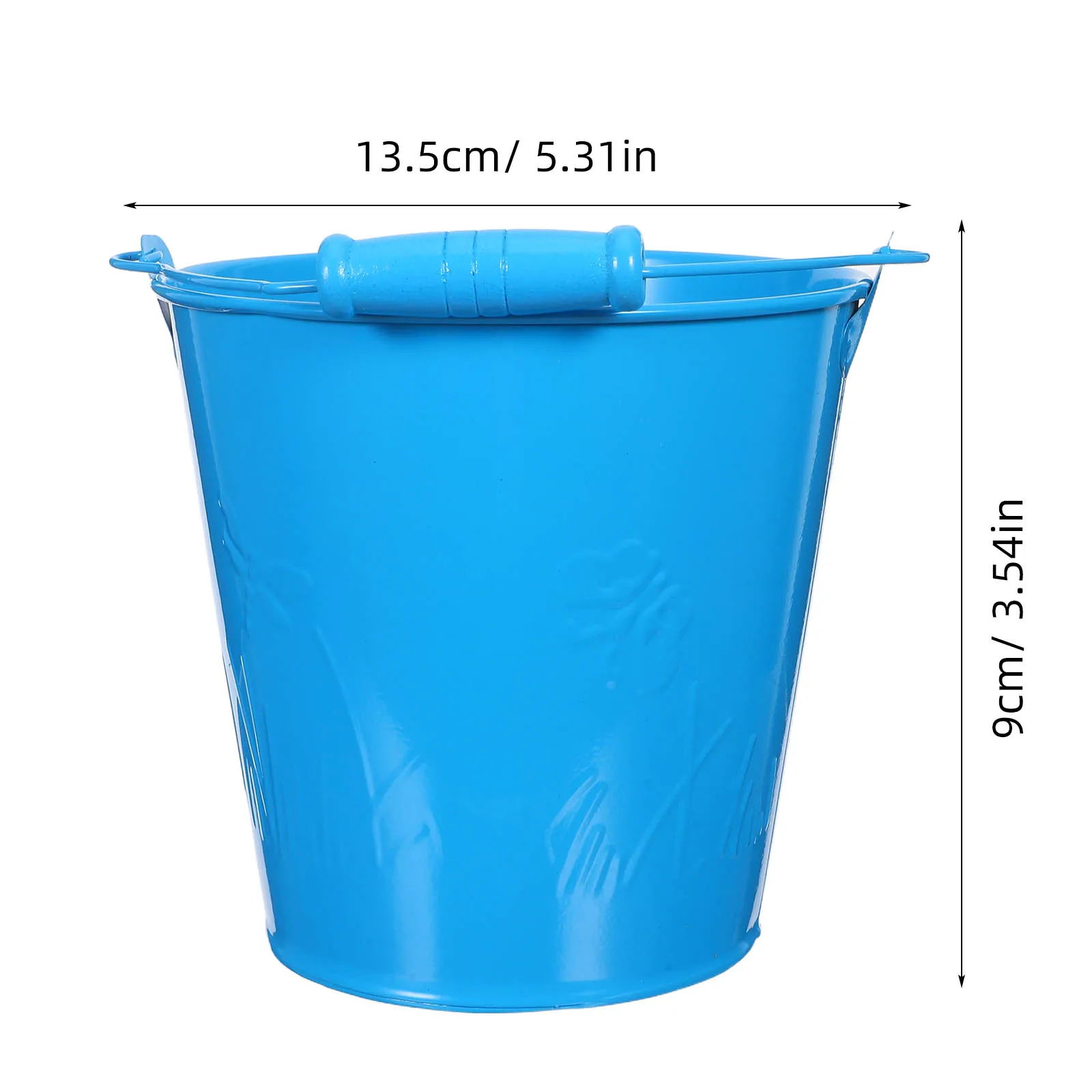 4 szt. Mini wiaderka do piasku dla dzieci, lekkie i wytrzymałe, do zabawy na plaży, podczas zabawy na zewnątrz, w ogrodzie, basenie, do gier wodnych dla dzieci.