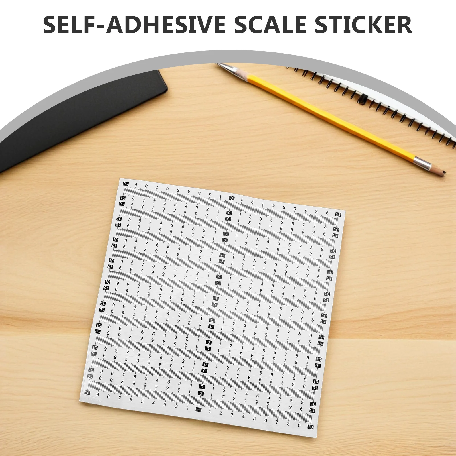 

40Pcs Workbench Adhesive Ruler Tape Self Adhesive Metric Tape Measure Sticker for Woodworking Home Shop Desk Fish Measuring
