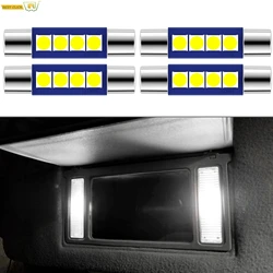 4x 28mm 29mm 6614F Festoon LED Light Bulb White Super Bright 6612F 6641 LED Bulb 6000k for Vanity Mirror Lights Sun Visor Lights