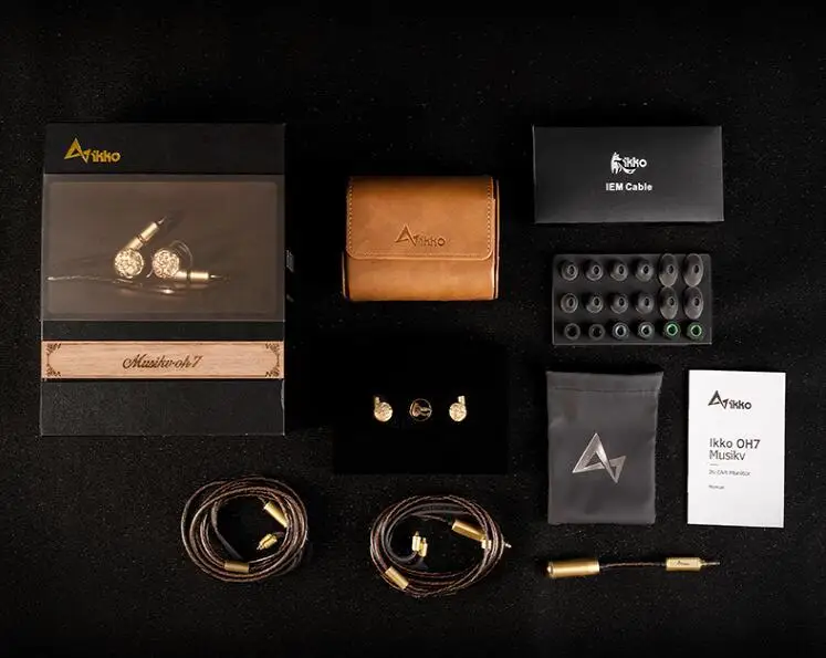 IKKO OH7 Vlaggenschip Nano Carbon Dynamische Grote Oprichting MMCX Afneembare HiFi Muziek Monitor Studio Audiofielen Oortelefoon Oordopjes