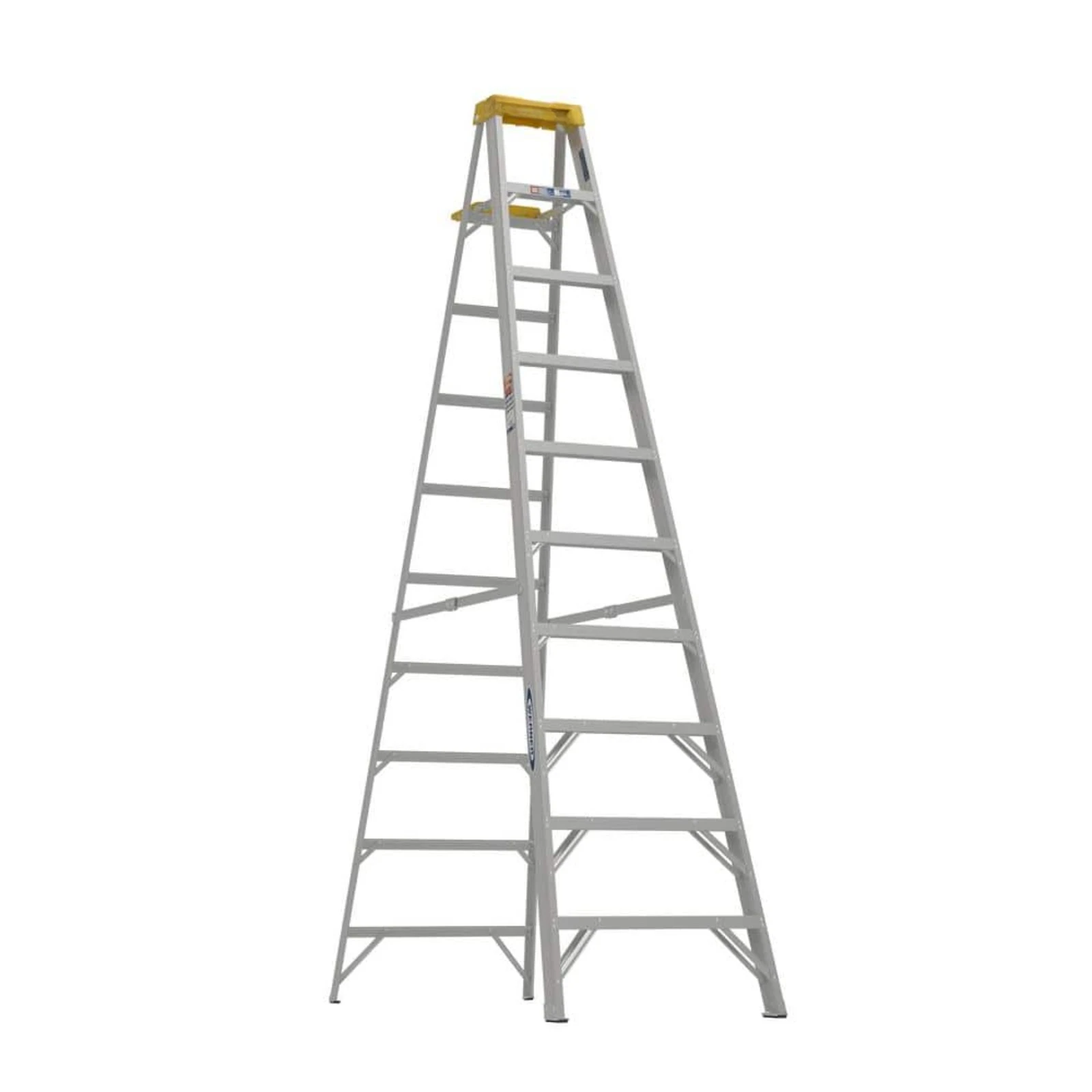 US  2 ft. Aluminum Step Ladder (8 ft. Reach Height) with 300 lb. Load Capacity Type IA Duty Rating