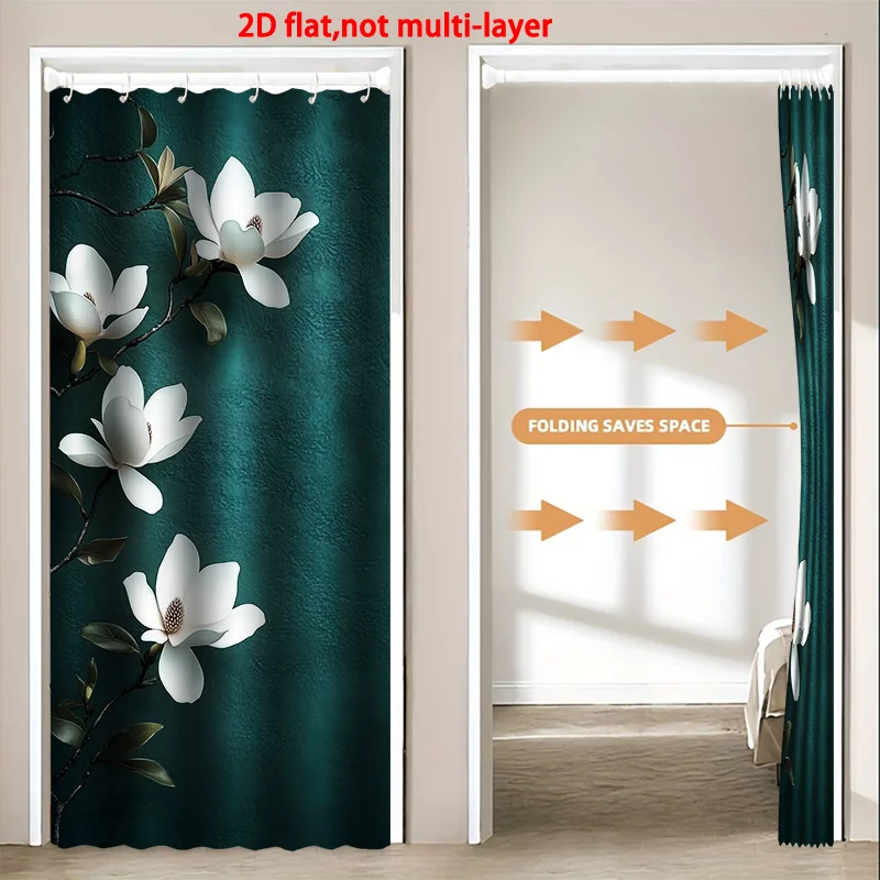 VIKAMA - Arte Mural Decorativo en Tono Verde Magnolia Blanco, Lavable, Decoración para el Hogar para Todas las Estaciones, Ideal para Salas de Estar y Comedores