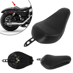 Moto Parts For Harley Sportster XL 1200 48 72 Forty Eight 2016-2020 Motorcycle Front Driver Seat Cushions Pad Black Solo Seat