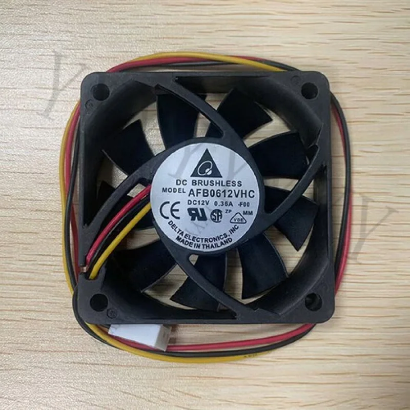 

Новинка для Delta BRUSHLESS AFB0612VHC-F00, охлаждающий вентилятор 6015, 6 см, 12 В постоянного тока, 0,36 А, 3 контакта