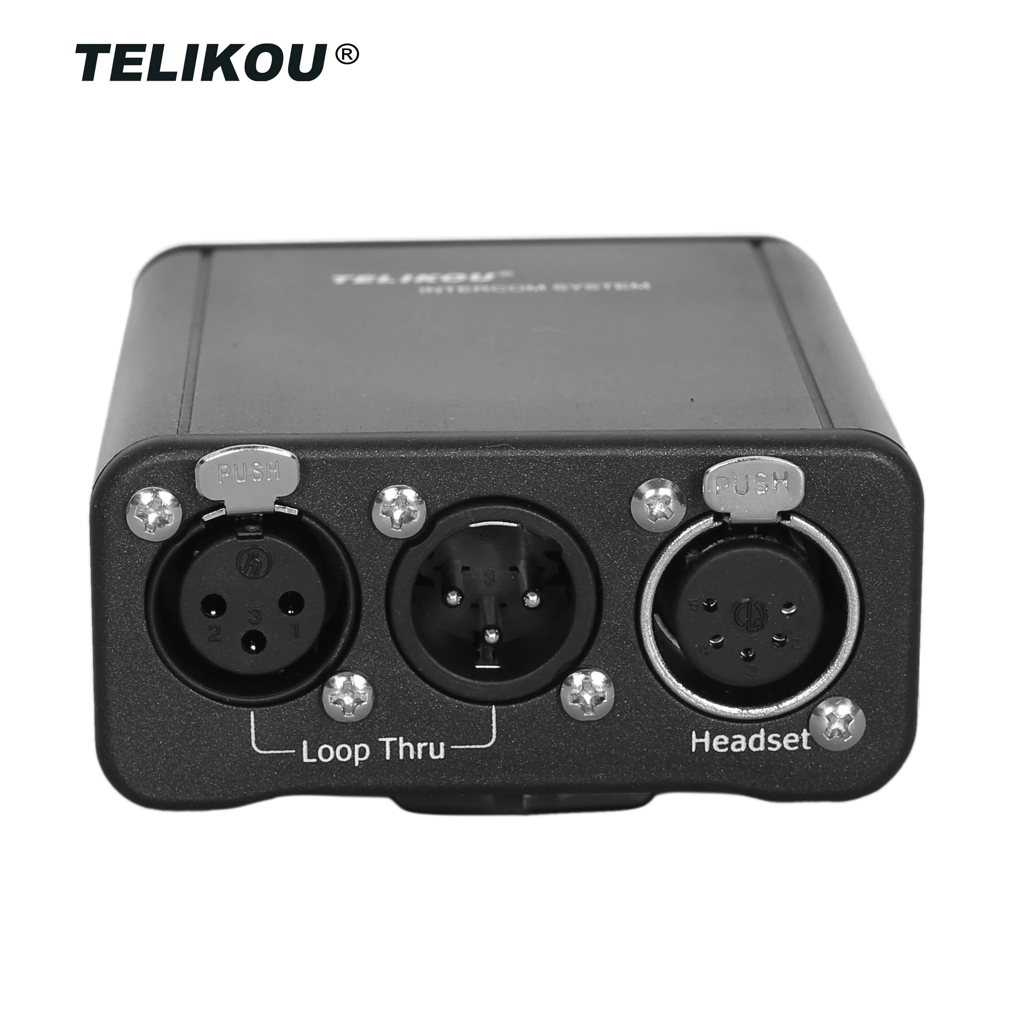 TELIKOU UTS-200 | 2-Wire 2-Channel Speaker Station Internal Speaker RMK Function Full Duplex Talkback Intercom System Clearcom