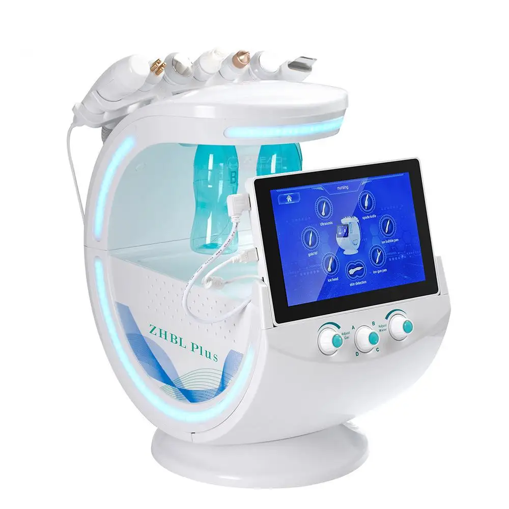 S.W Esthetician Supplies 7 in 1 Skin Care & Tools Beauty Equipment with Skin Analysis Oxygen Jet Peel Facial Beauty Machine