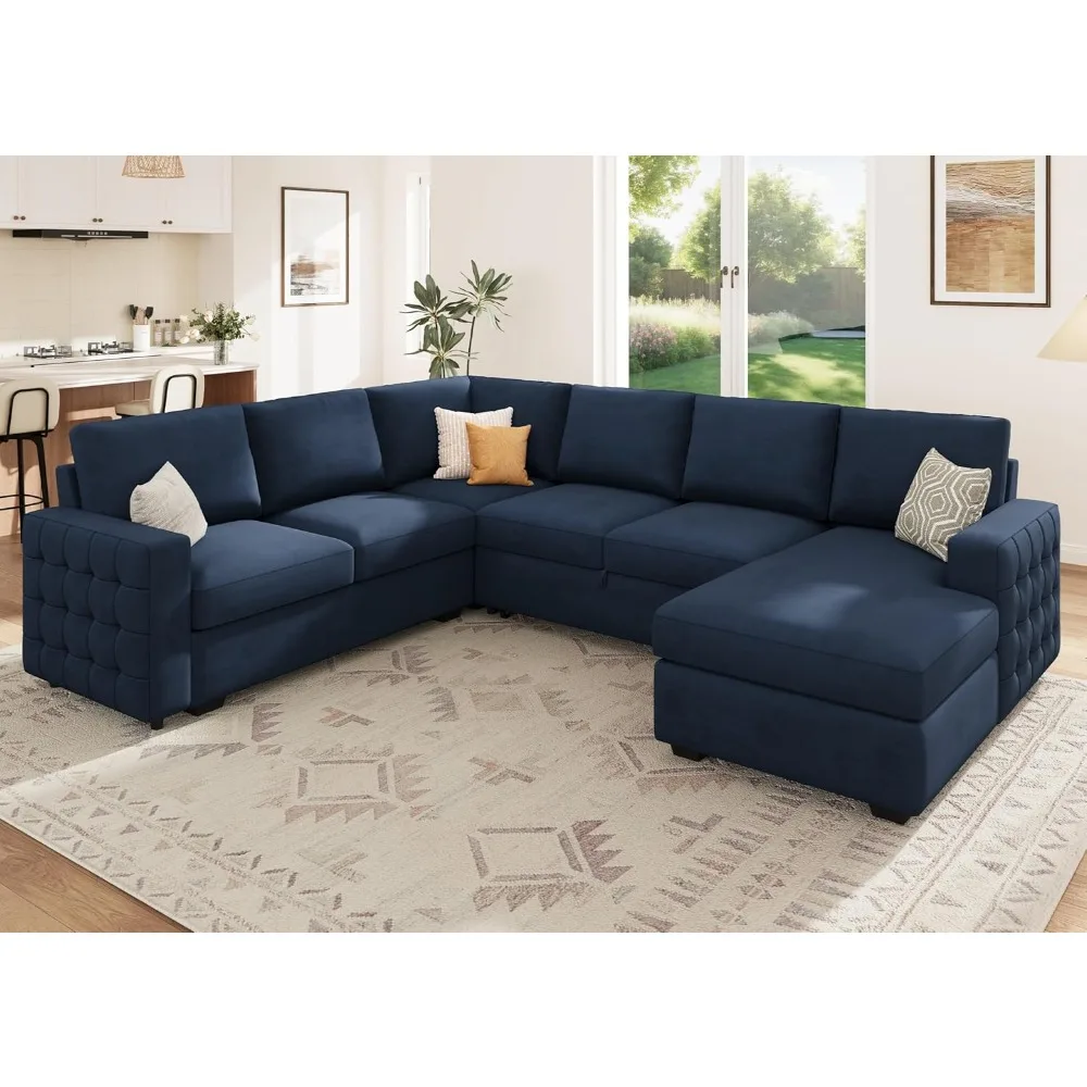 

Sleeper Sectional Couch with Pull-Out Bed Sectional Sleeper Sofa Pull Out Bed with Storage Chaise Sectional Couch Living Room