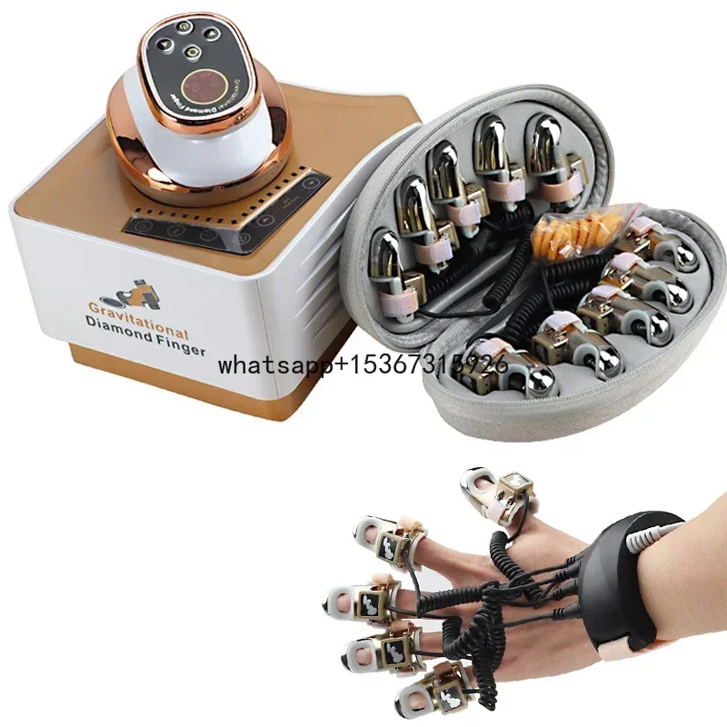 Face Lifting Body MassagerMicrocurrent Golden Finger EMS Beauty Machine Tools Gravitational Diamond Finger